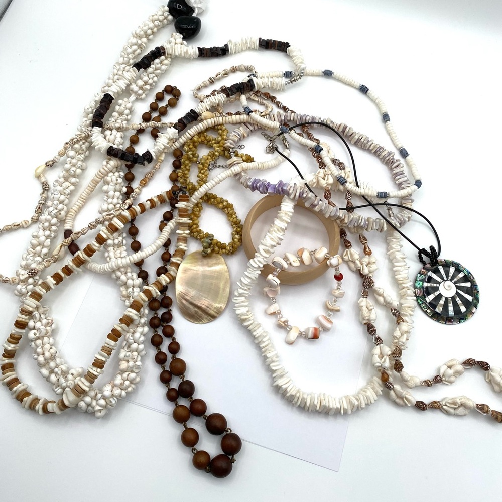 Bohemian Beach Shell Mermaidcore Jewelry Lot Bundle - Picture 2 of 6